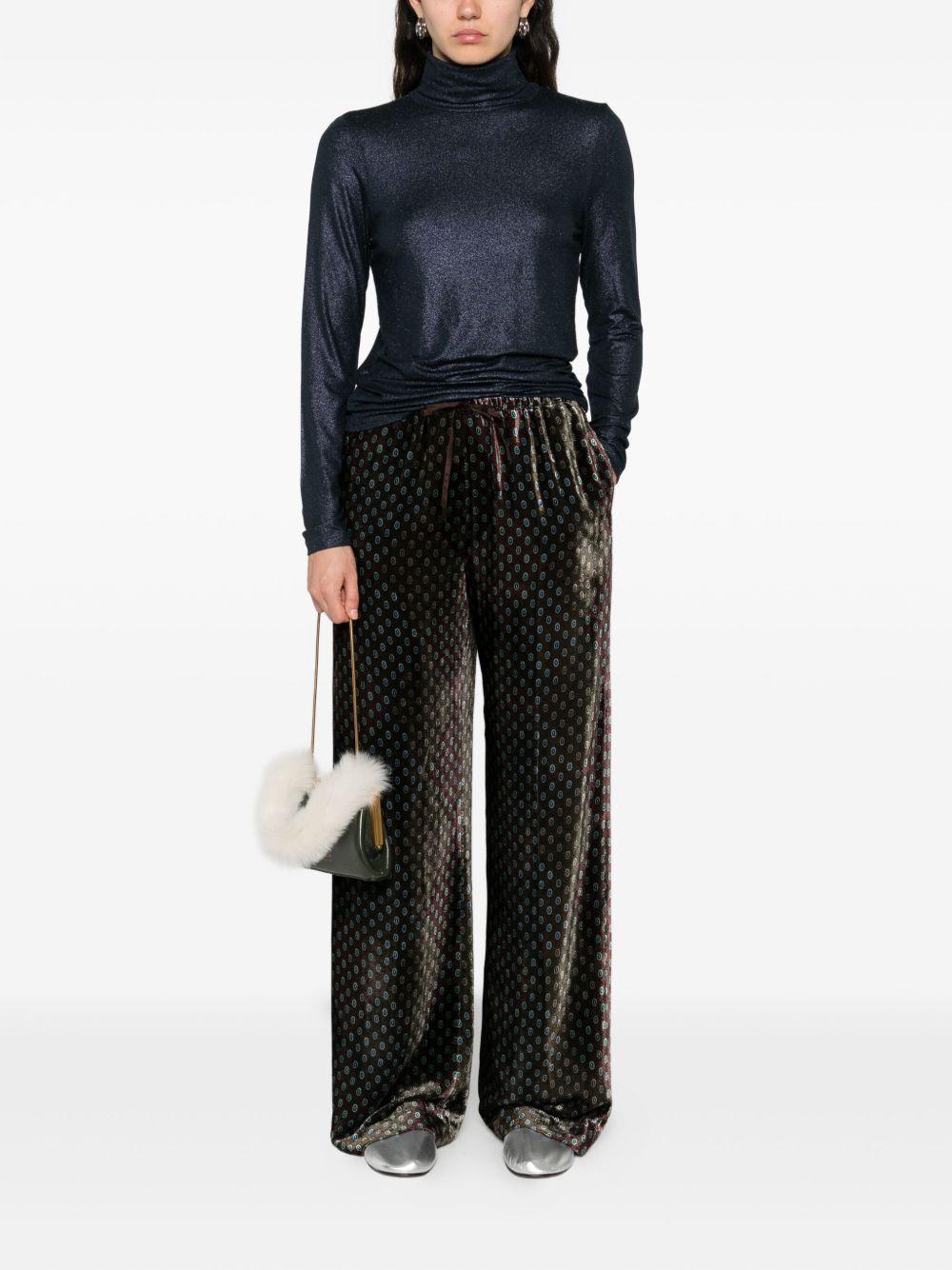 MAJESTIC FILATURES Maglia a collo altro blu