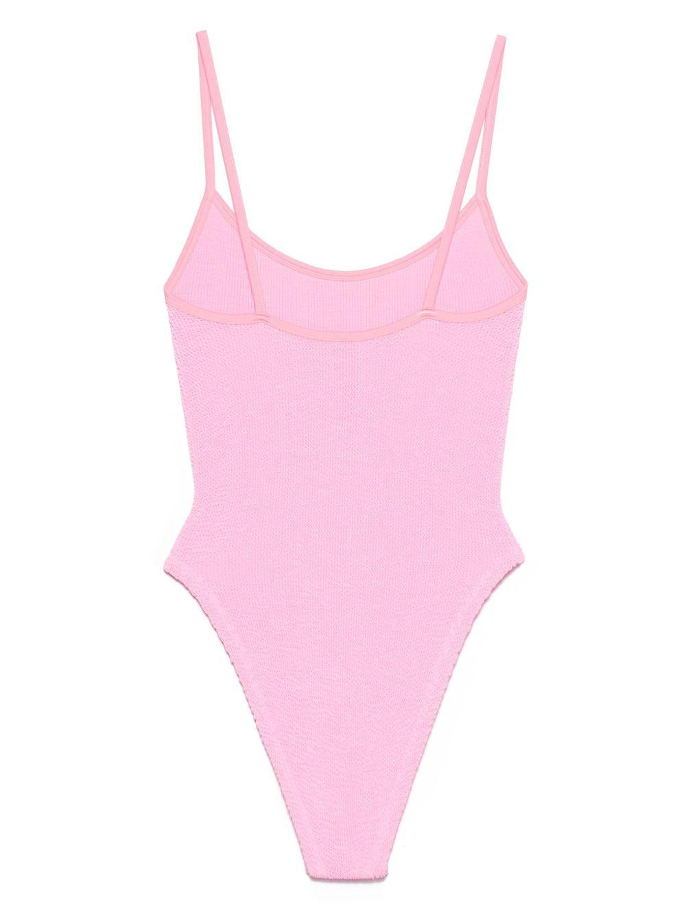 HUNZA G Costume da mare intero rosa Pamela