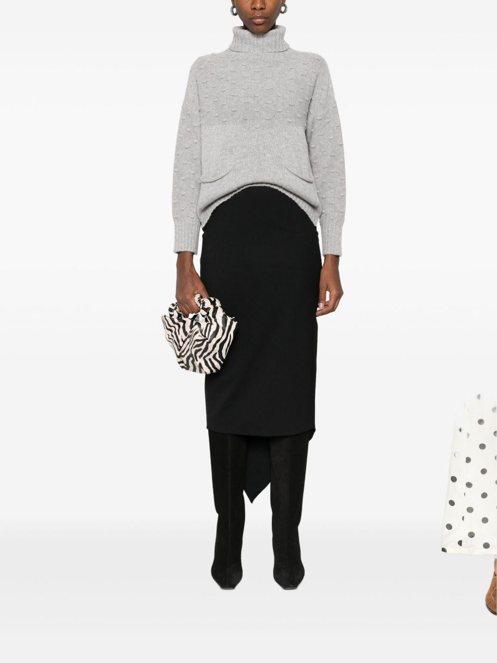 TABARONI Maglione a collo alto in lana misto cashmere