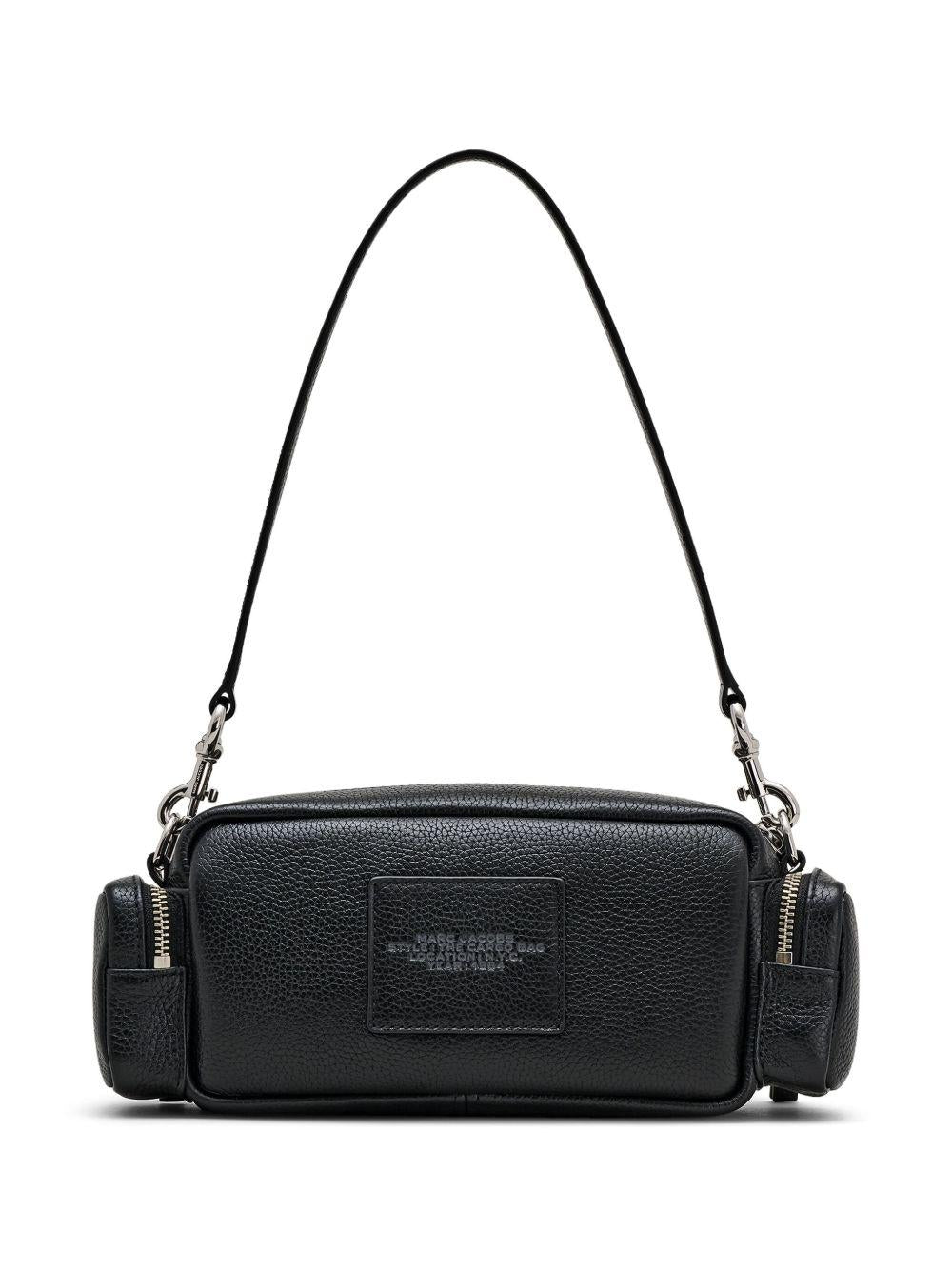 MARC JACOBS Borsa a spalla 'The Leather Cargo Bag' in pelle nera