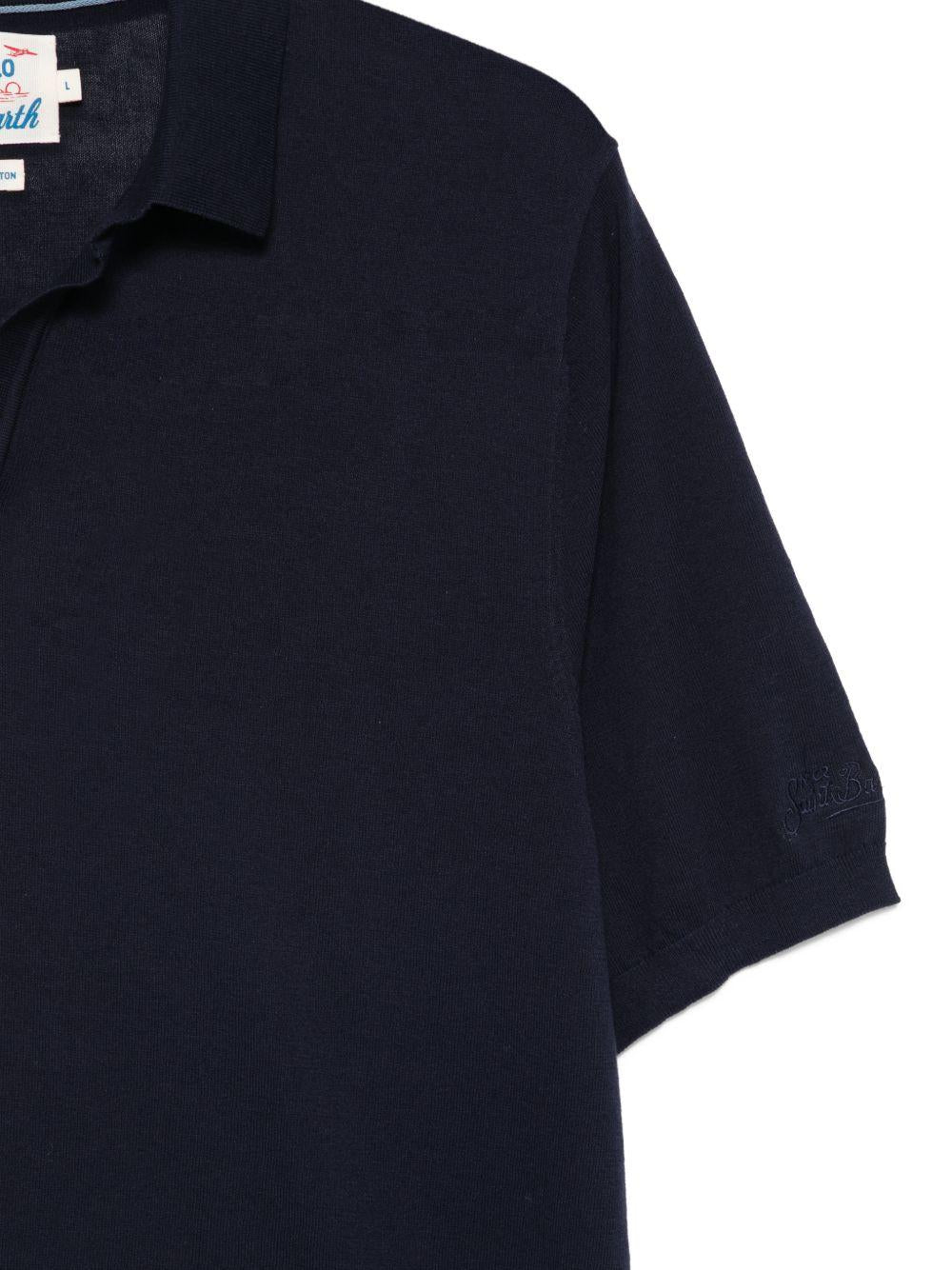 MC2 SAINT BARTH Polo Sloan in cotone blu navy