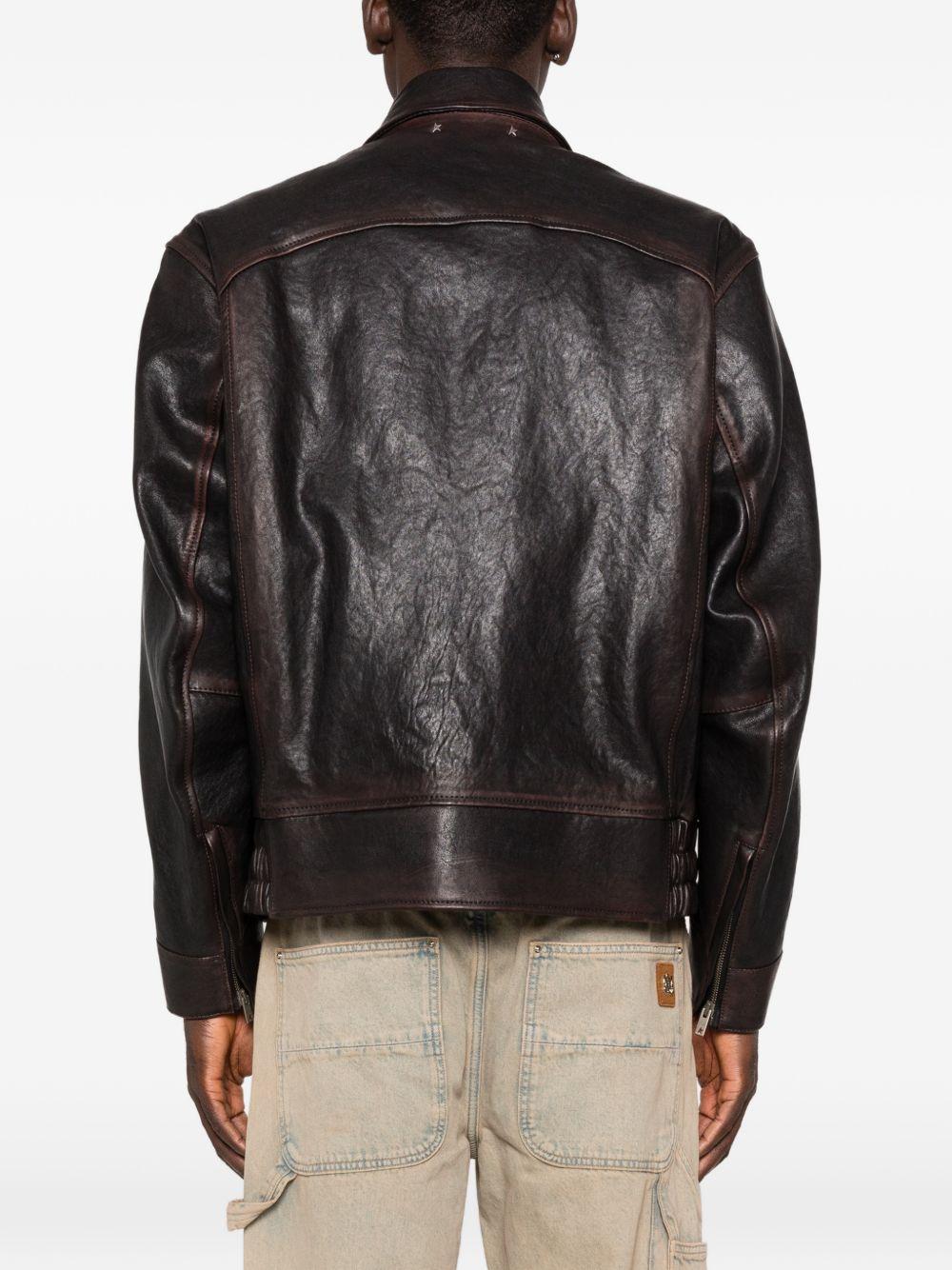 GOLDEN GOOSE Giacca in pelle