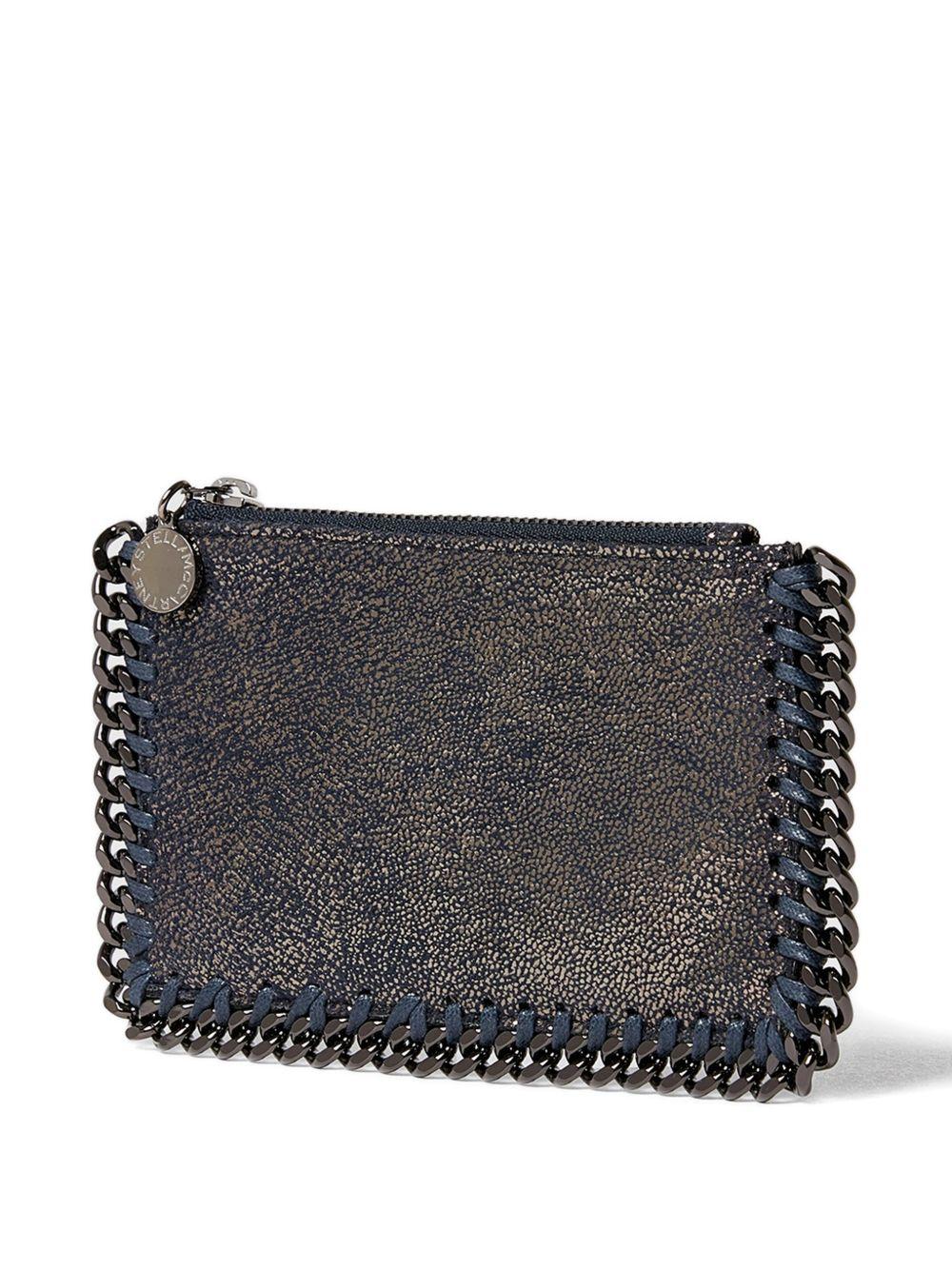 STELLA MCCARTNEY Portacarte Falabella in Eco Shiny Dotted Chamois