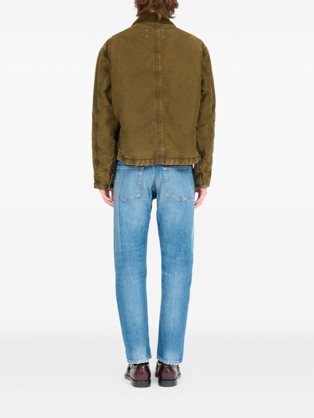 MAISON MARGIELA Giacca sportiva in cotone kaki