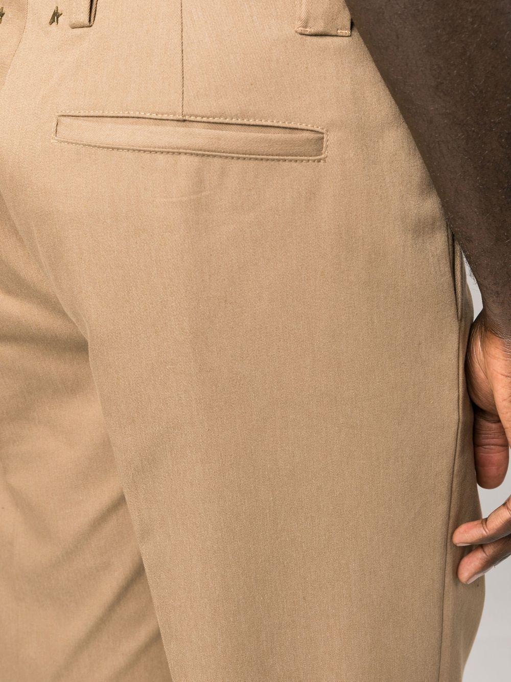 GOLDEN GOOSE Pantaloni in cotone elasticizzato beige