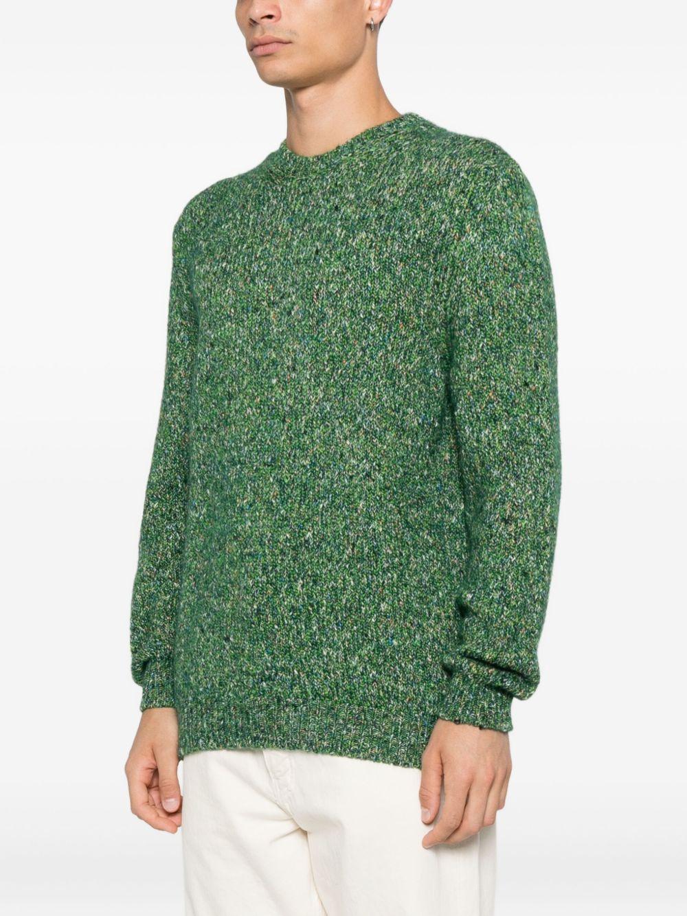 SCAGLIONE Maglione girocollo in lana verde