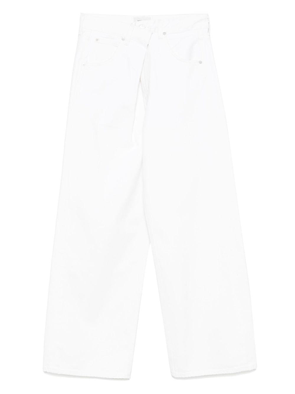 AGOLDE Vana Fold jeans in demin di cotone bianco