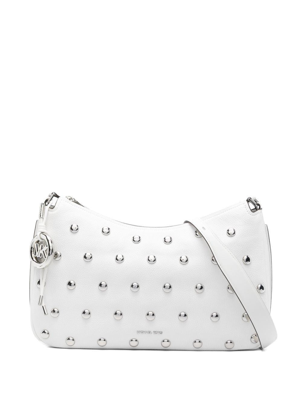 MICHAEL KORS Borsa a spalla bianca con borchie