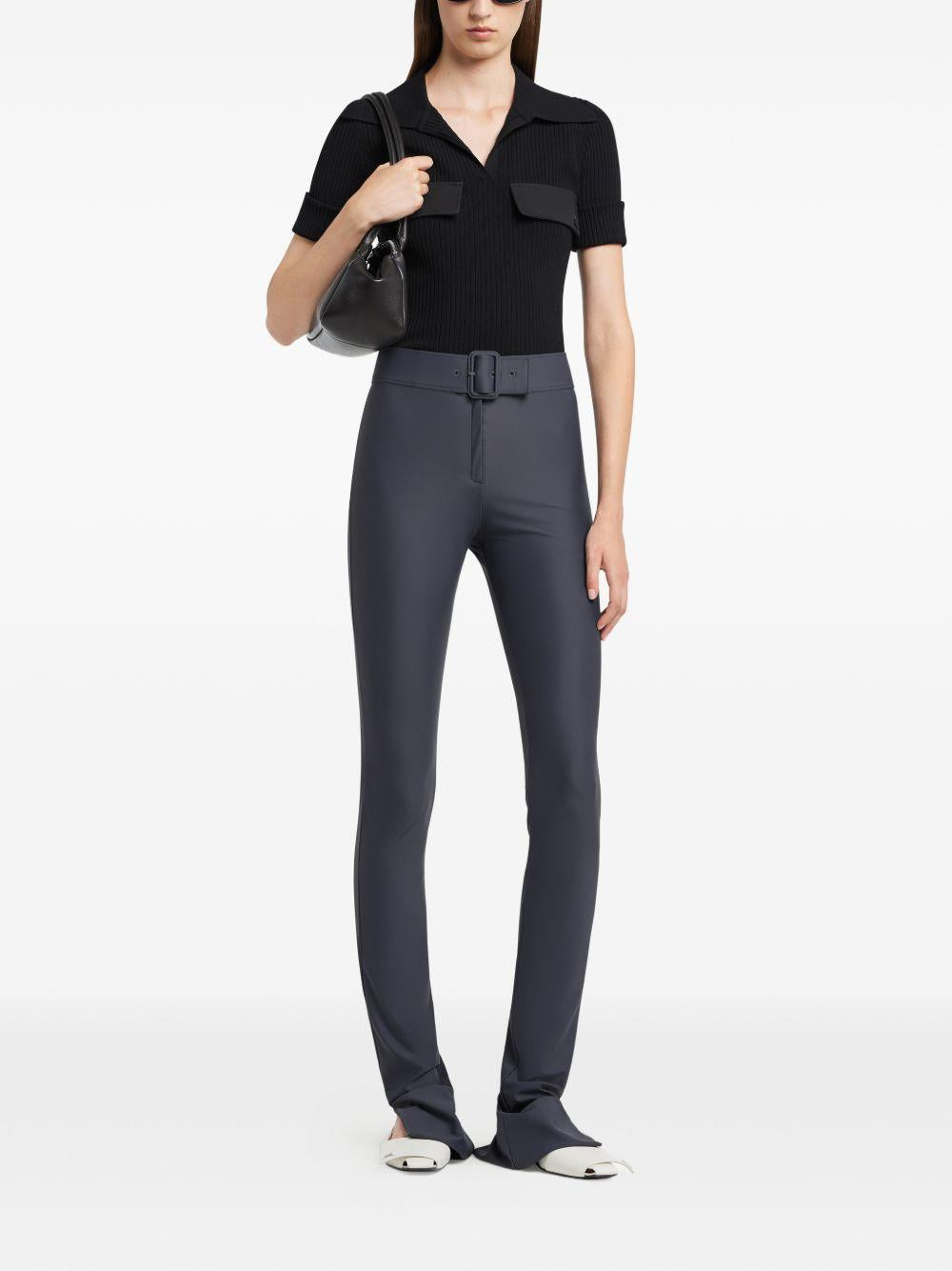 COURREGES Polo a maniche corte nera