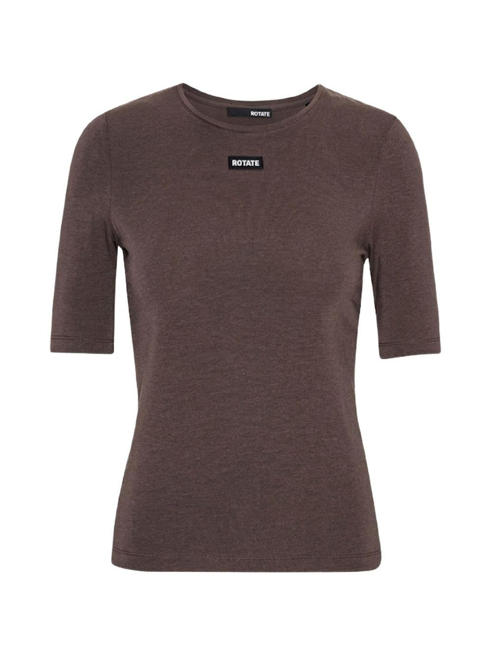 ROTATE T-shirt marrone con logo