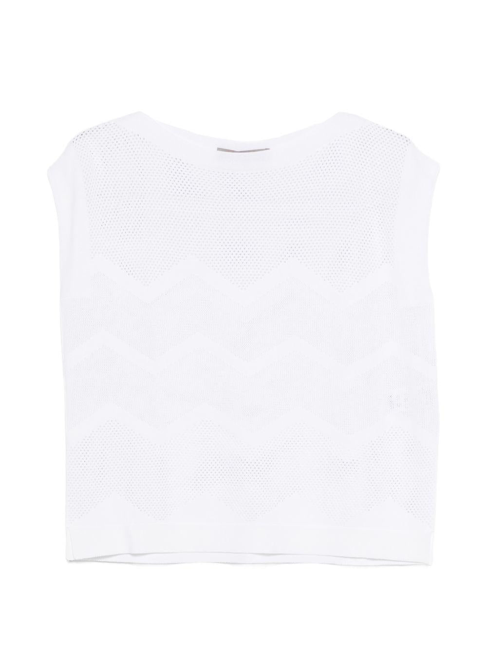 D EXTERIOR Gilet in maglia bianco