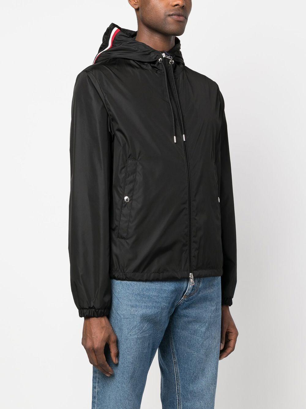 MONCLER Giacca a vento con cappuccio nero