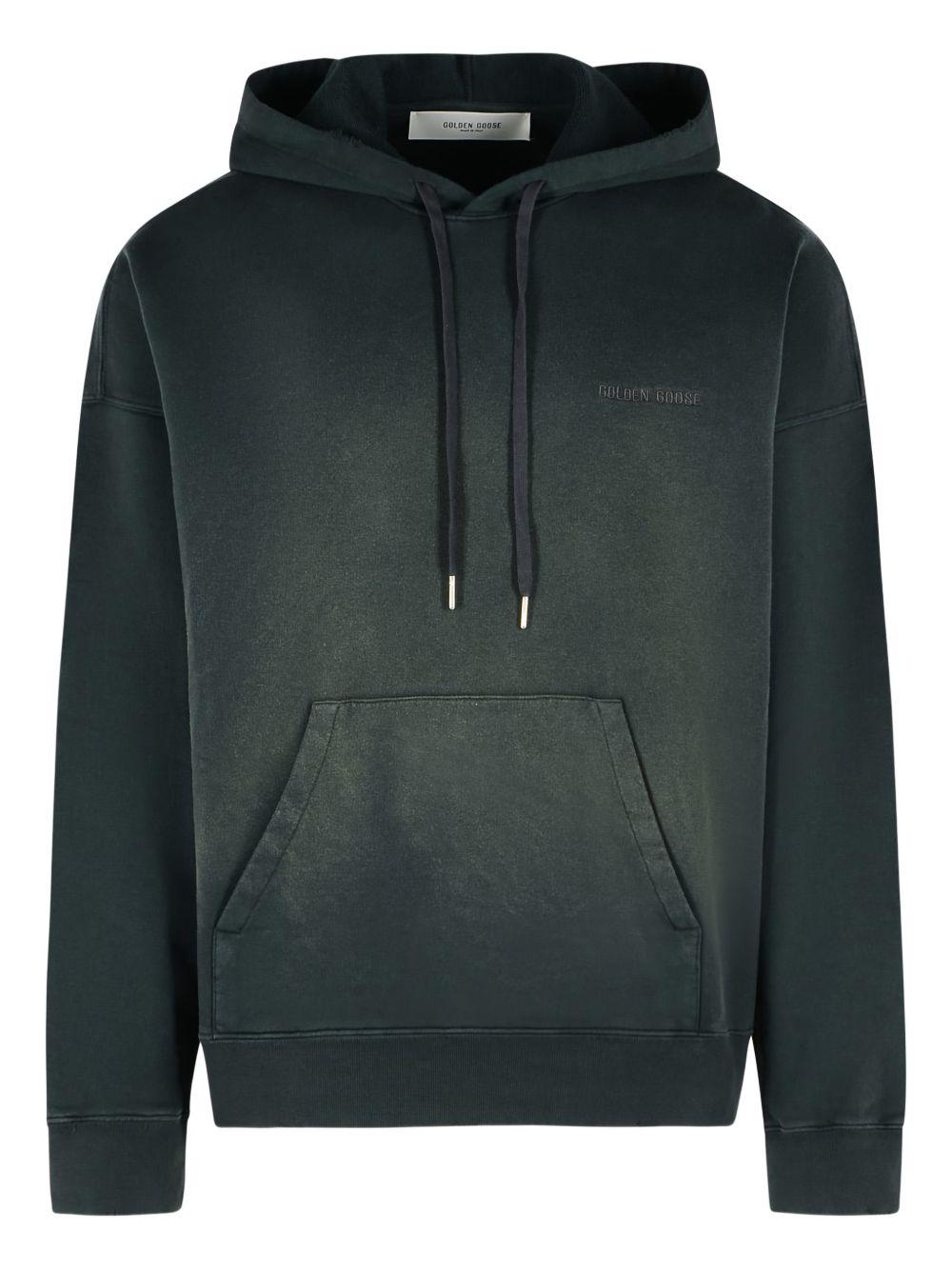 GOLDEN GOOSE Felpa in cotone nera