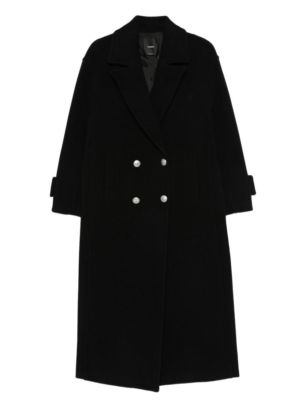 PINKO Cappotto 'Camermbert' nero in lana