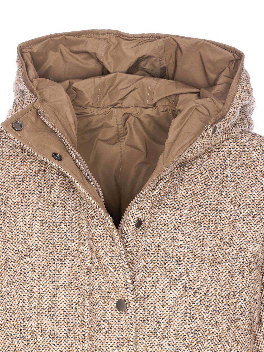 BRUNELLO CUCINELLI Piumino con motivo chevron