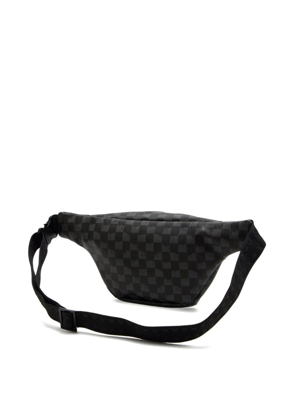 SPRAYGROUND Marsupio 'Sawtooth Sharks In Paris Crossover' nero