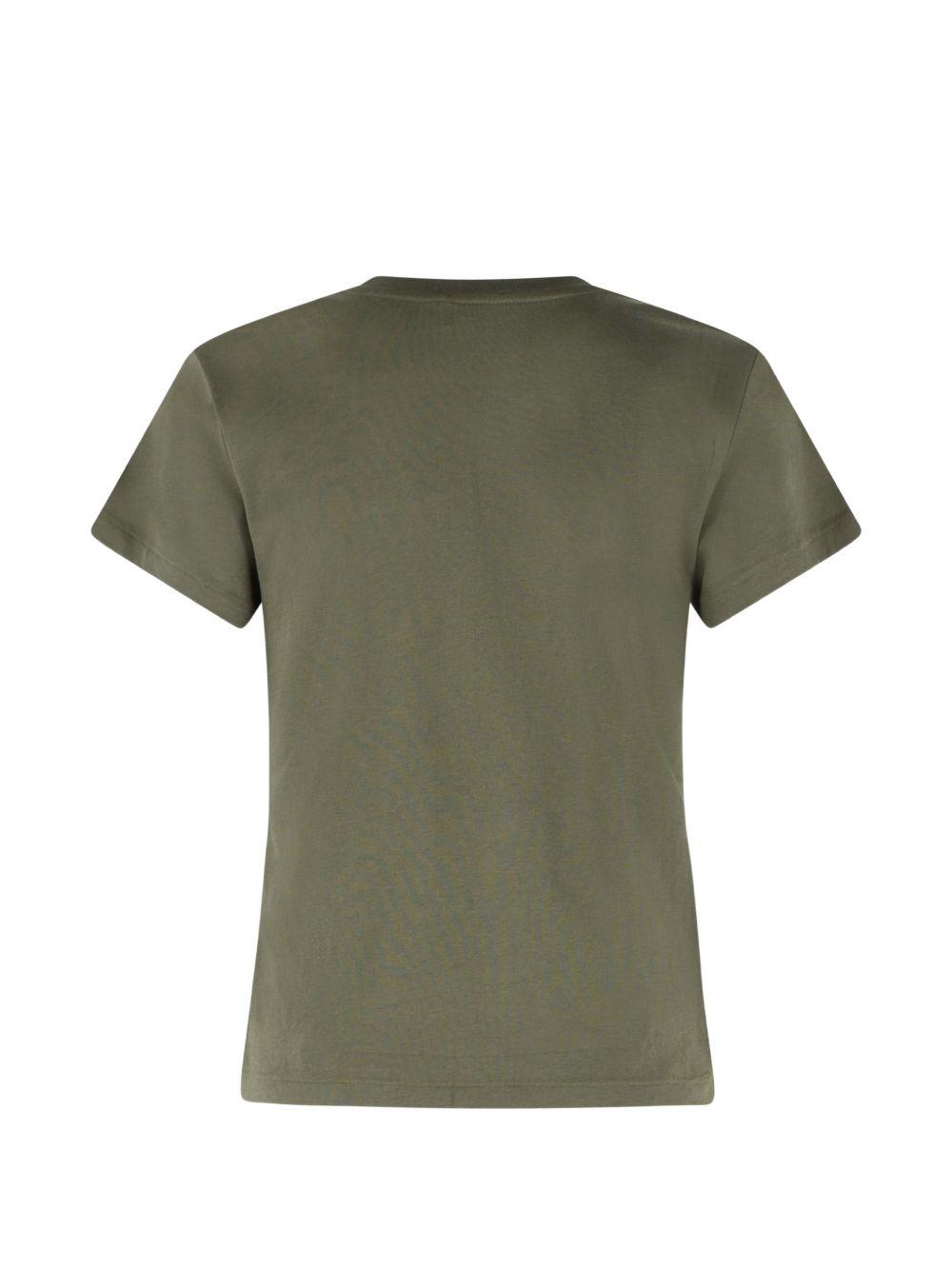 POLO RALPH LAUREN T-shirt verde muschio in cotone con logo ricamato