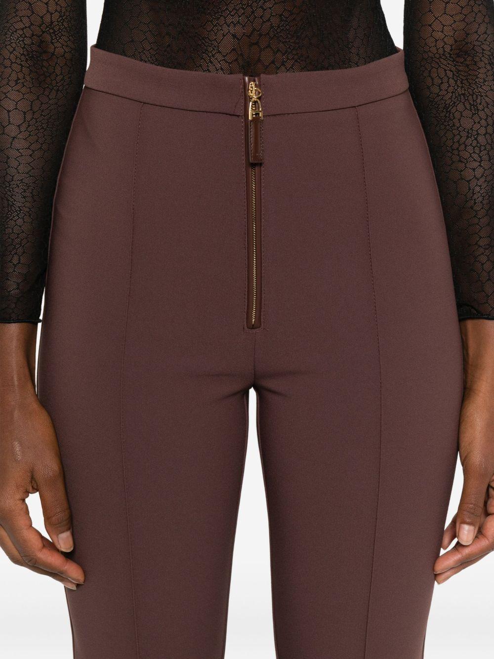 ELISABETTA FRANCHI Pantaloni marroni flare