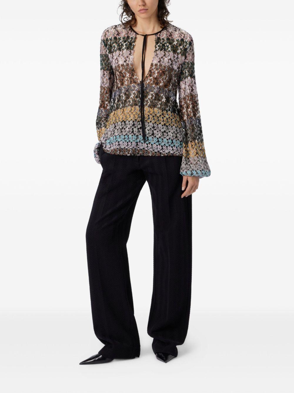 MISSONI Blusa in pizzo multicolore