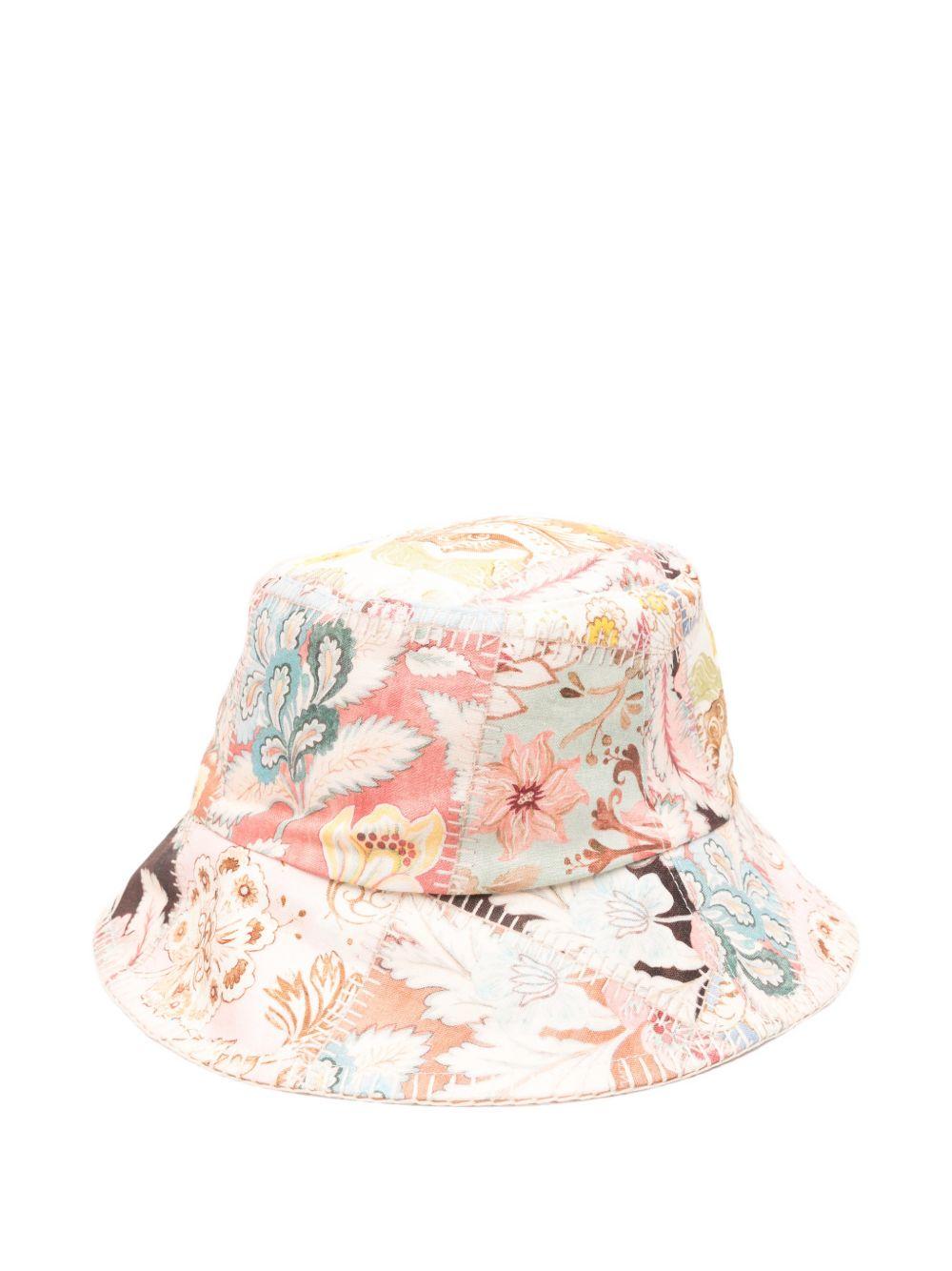 ZIMMERMANN Cappello a pescatore con fantasia floreale