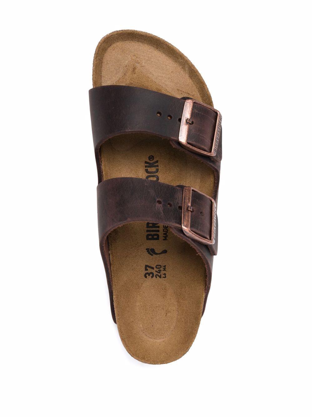 BIRKENSTOCK Ciabatte Arizona in pelle marrone