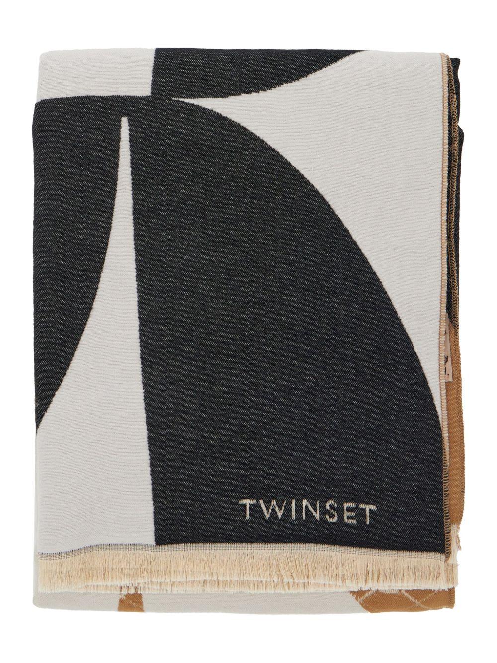 TWINSET Sciarpa Twinset con motivo geometrico