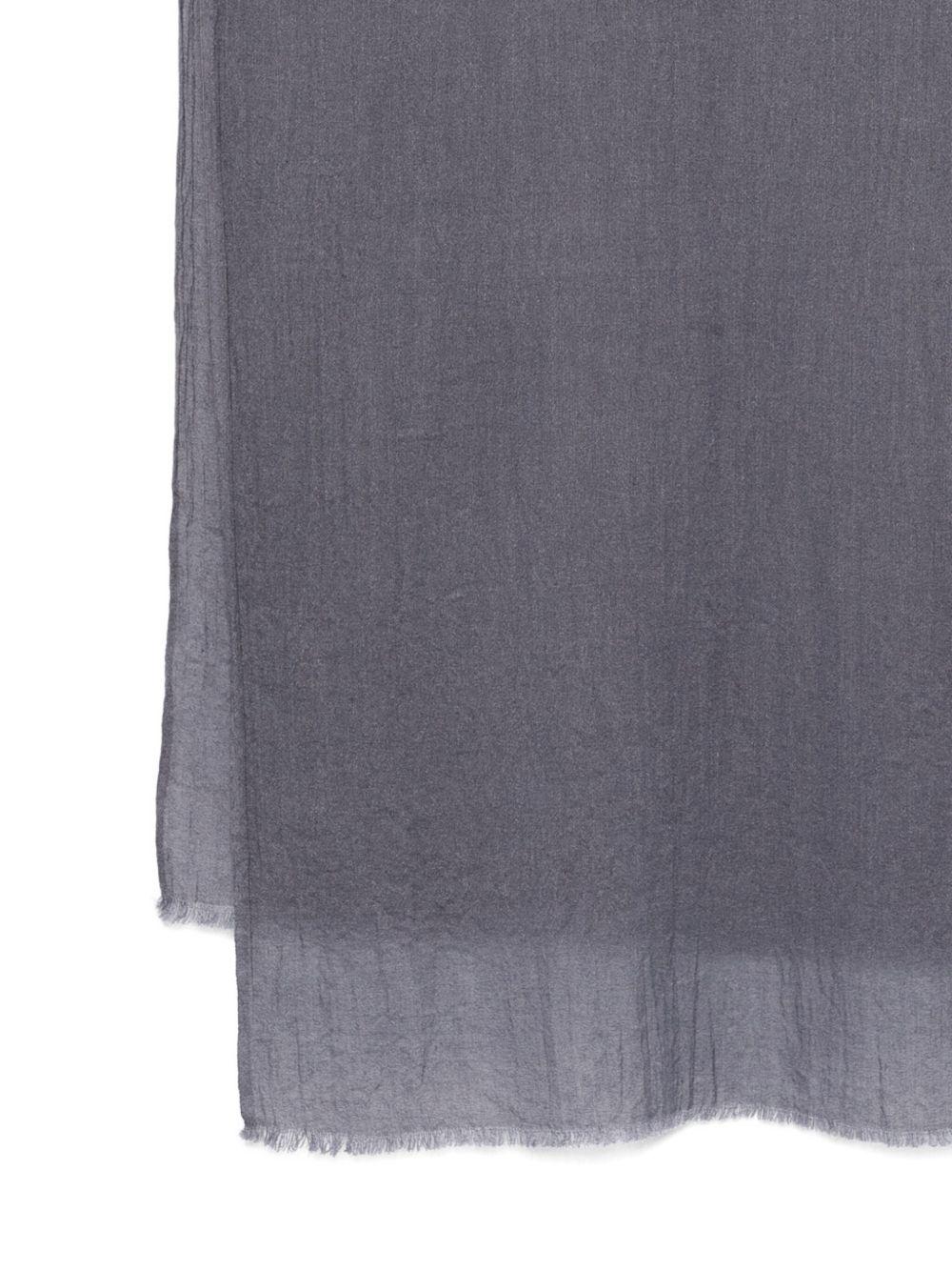 YERSE Foulard Johonson grigio in misto lana