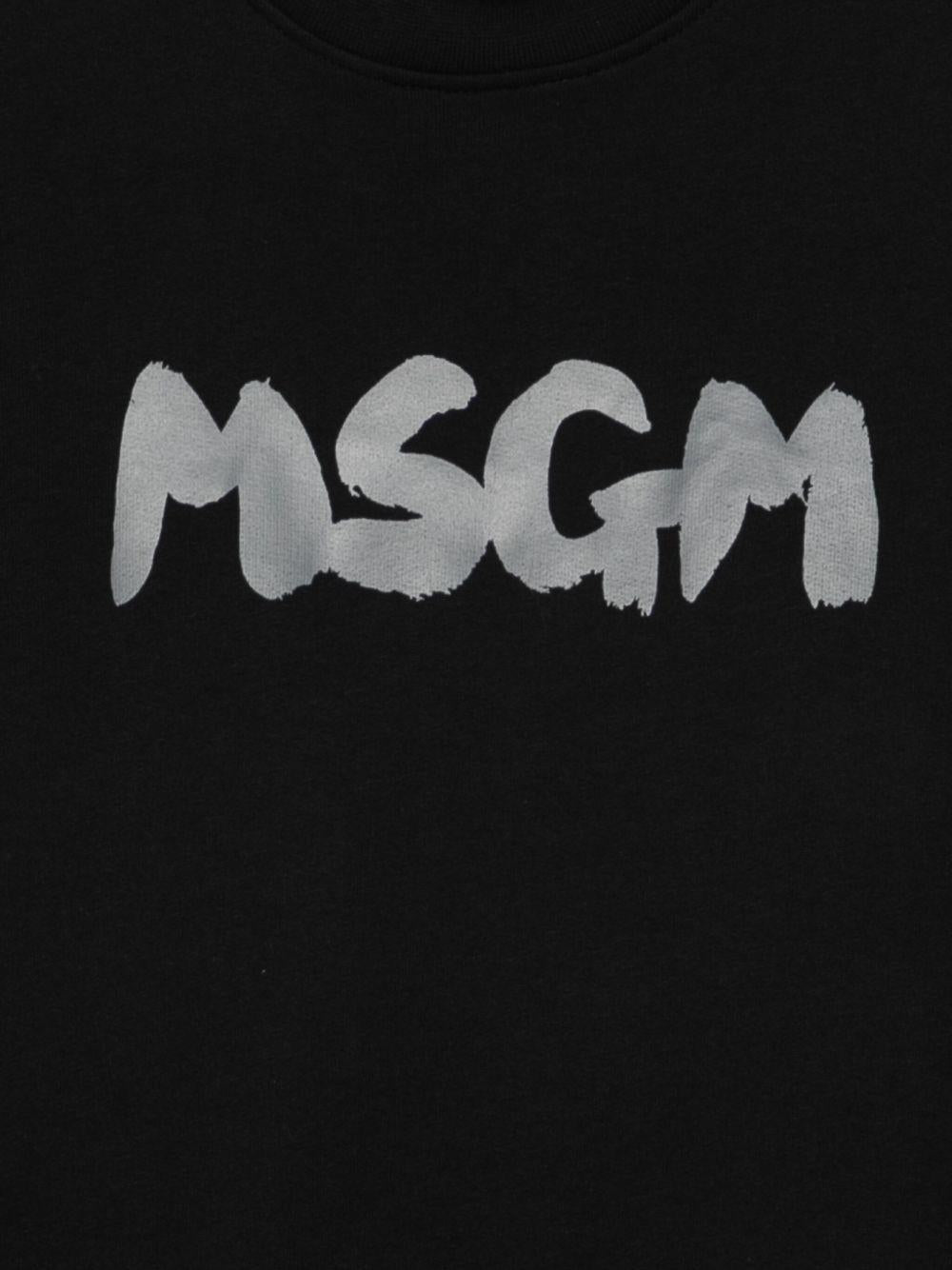 MSGM Felpa in cotone con stampa