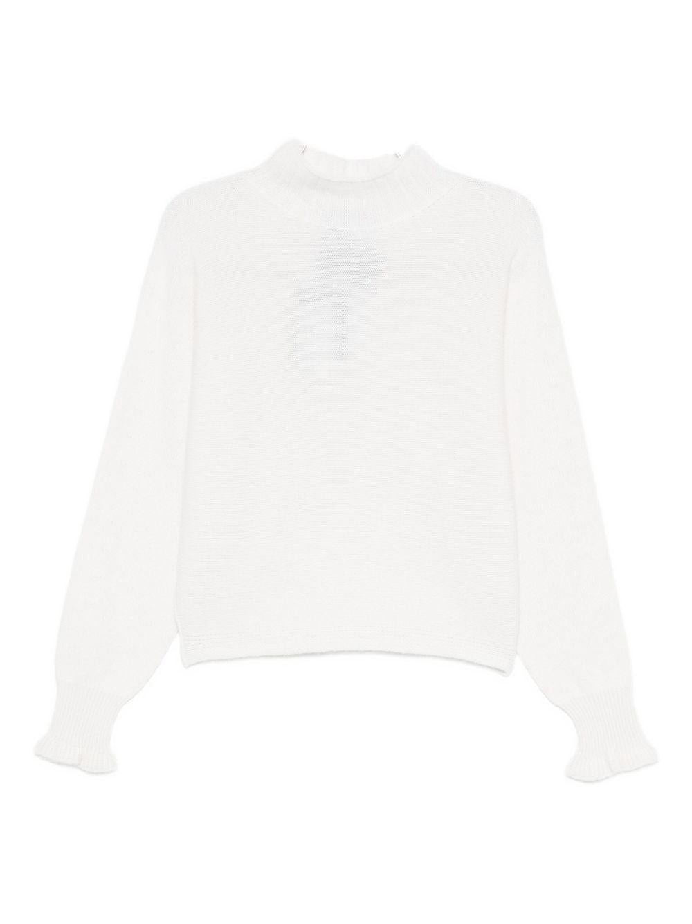 TWINSET Maglione con collo alto polsini svasati