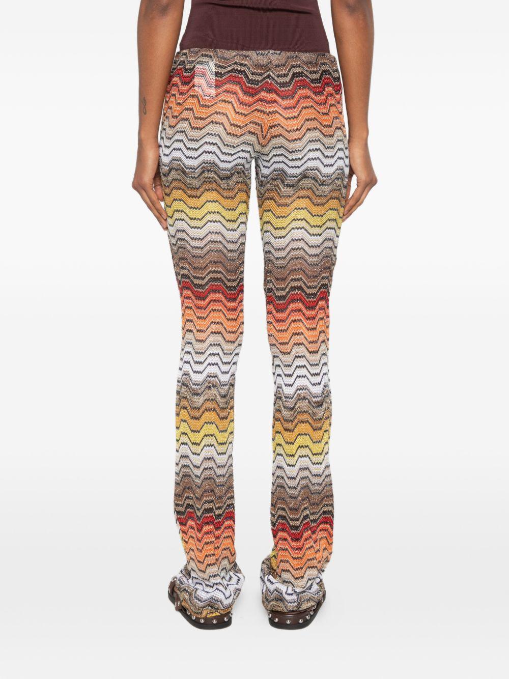 MISSONI Pantaloni lunghi con motivo greca multicolore