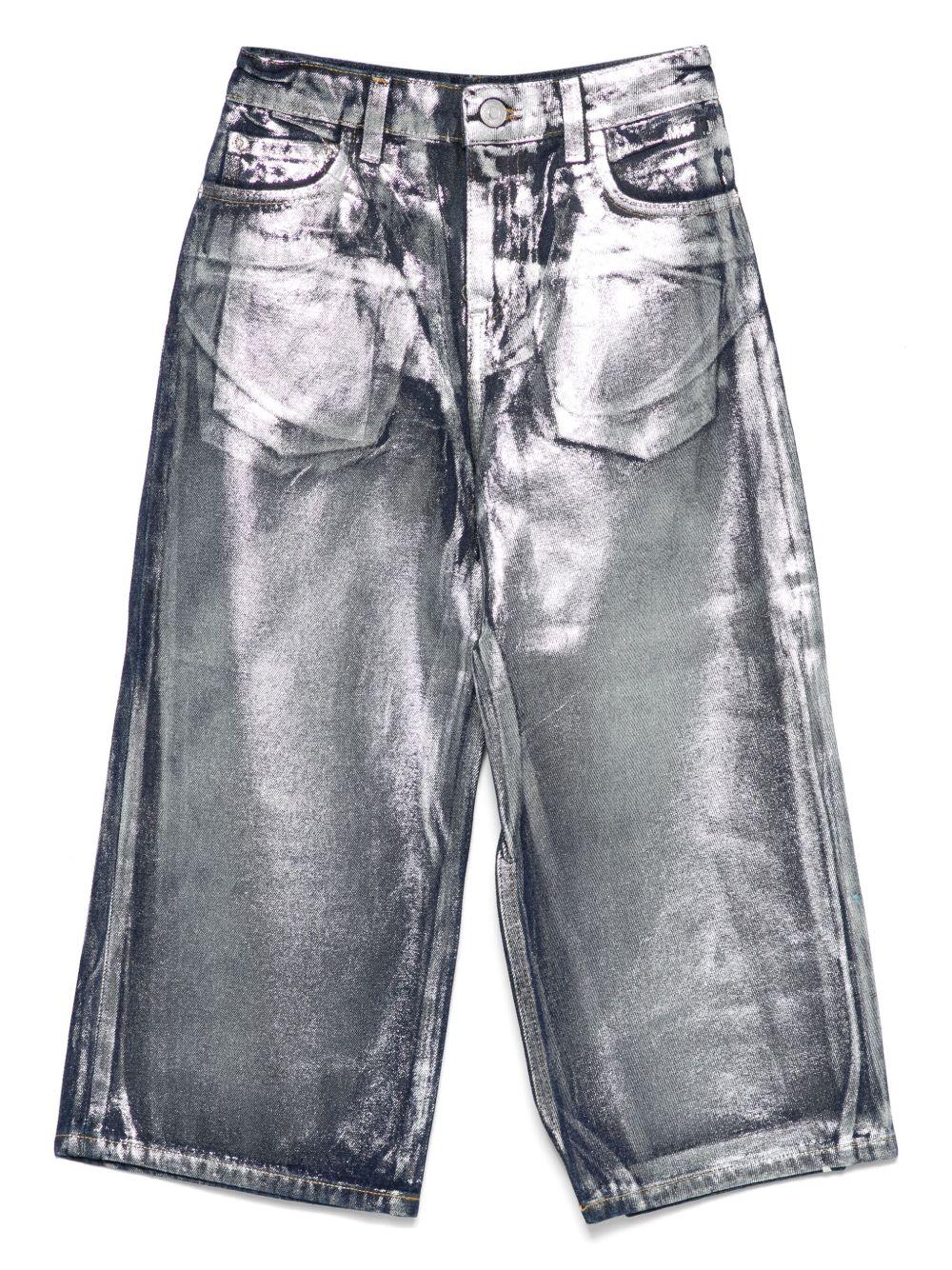 MSGM Jeans metallizzati