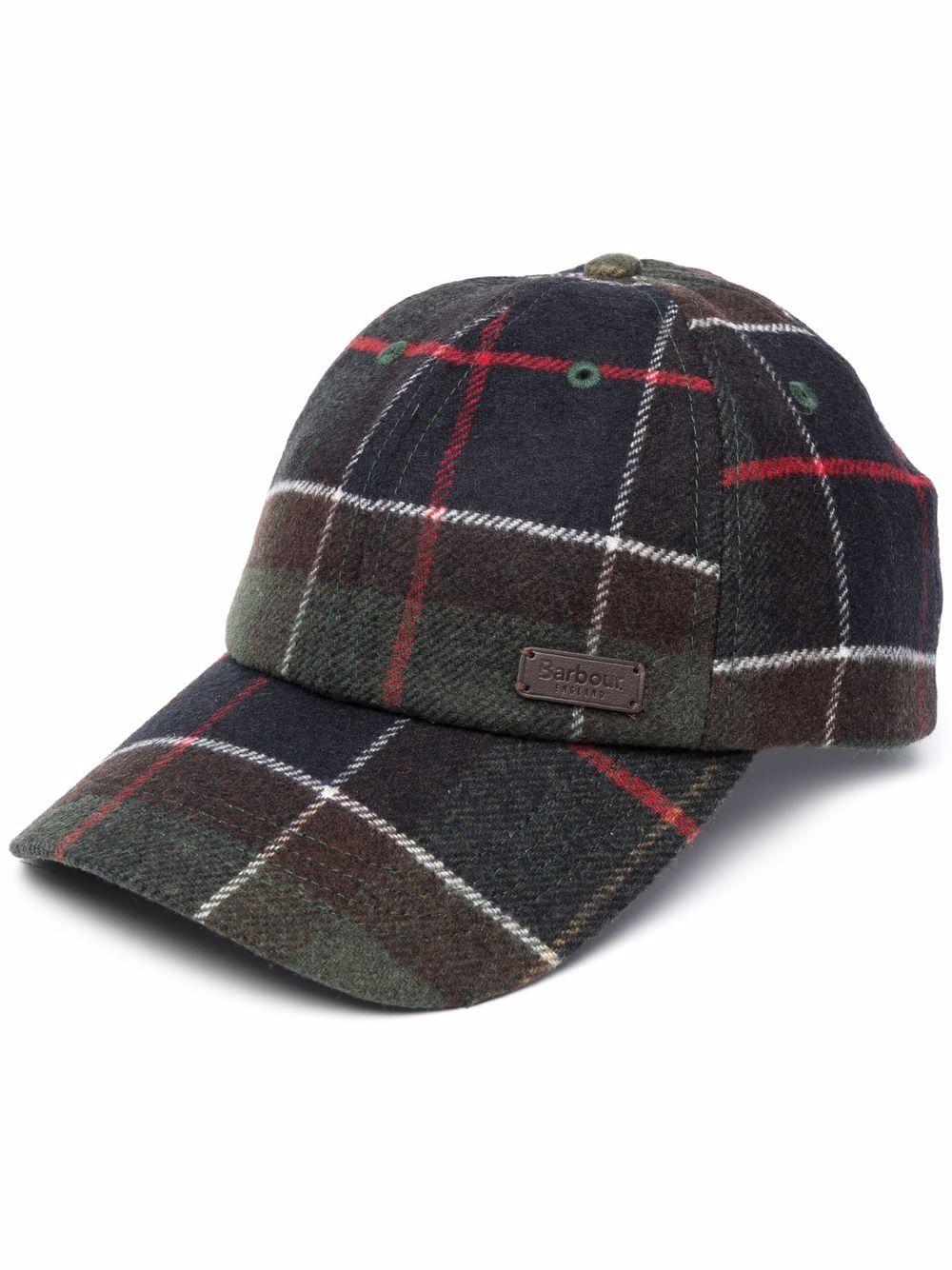 BARBOUR Cappello da baseball tartan