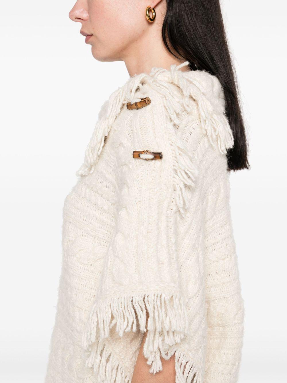 MARANT ETOILE Poncho 'Blanche'