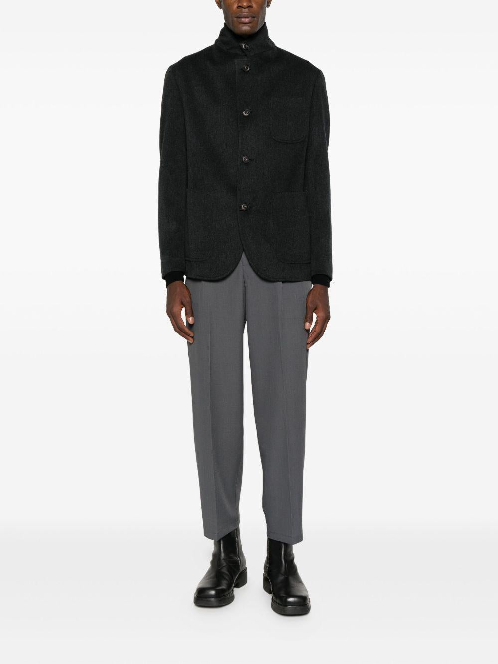 CORNELIANI Blazer grigio scuro in lana