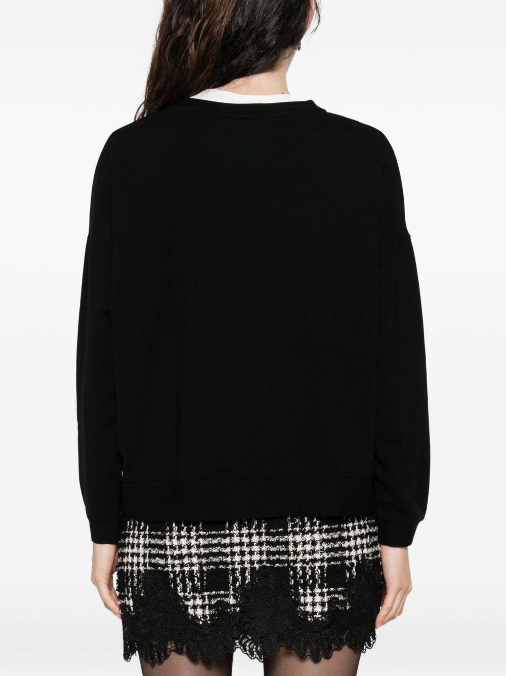 MAJESTIC FILATURES Felpa scollo a V nera