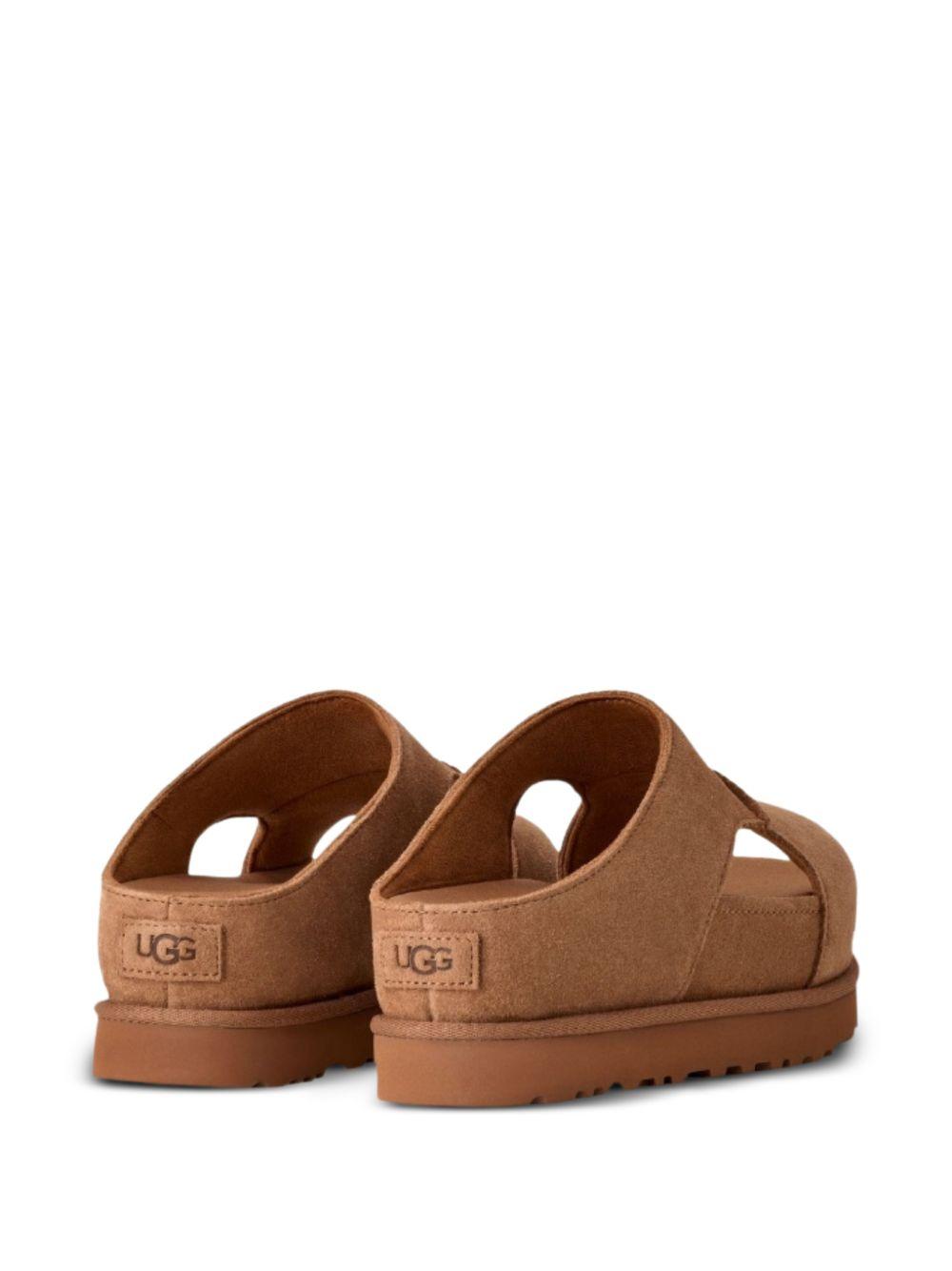 UGG Ciabatte slide in camoscio W Goldenstar Hi Cutout Slide