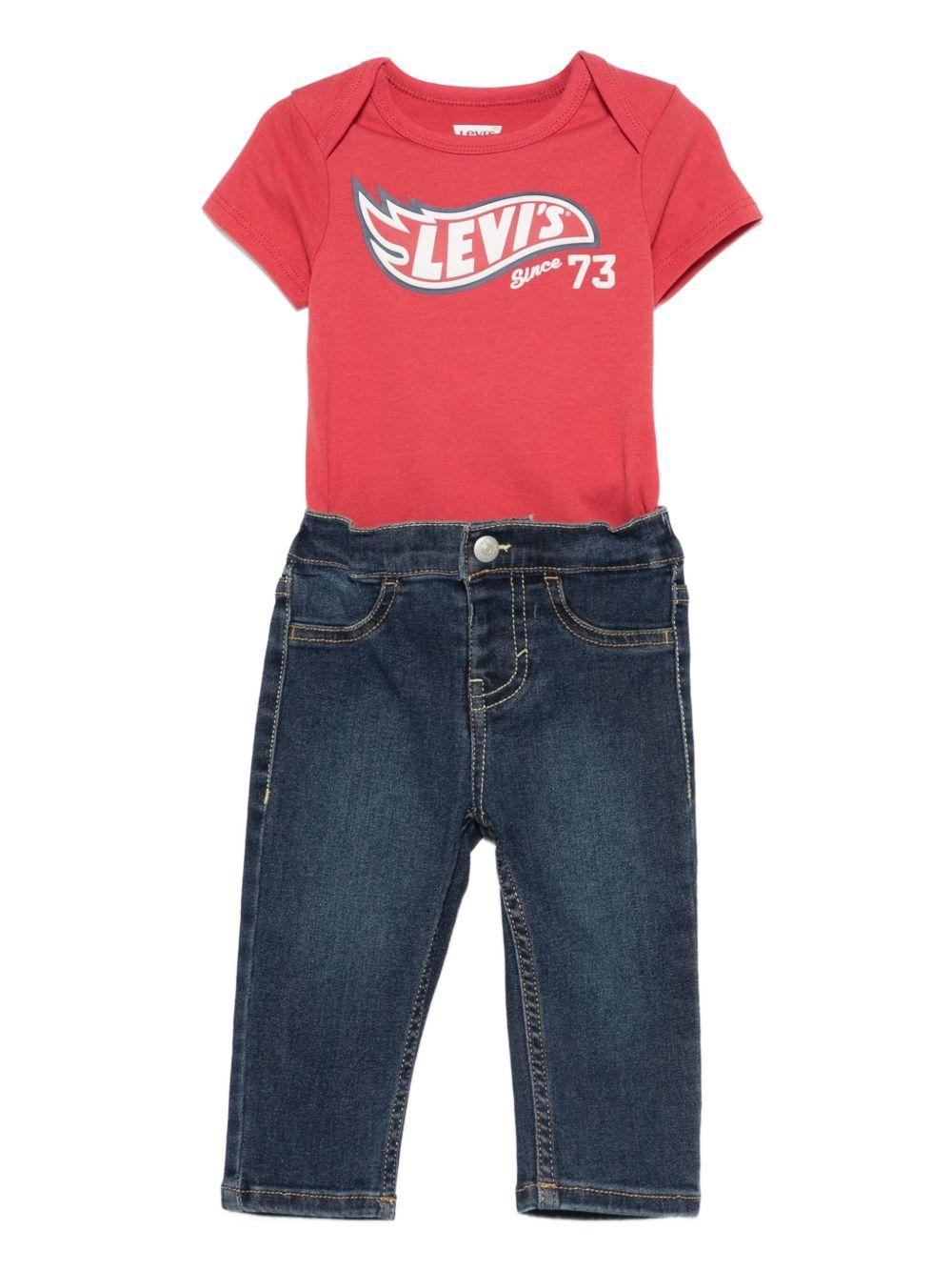 LEVIS Tuta sportiva con design color-block