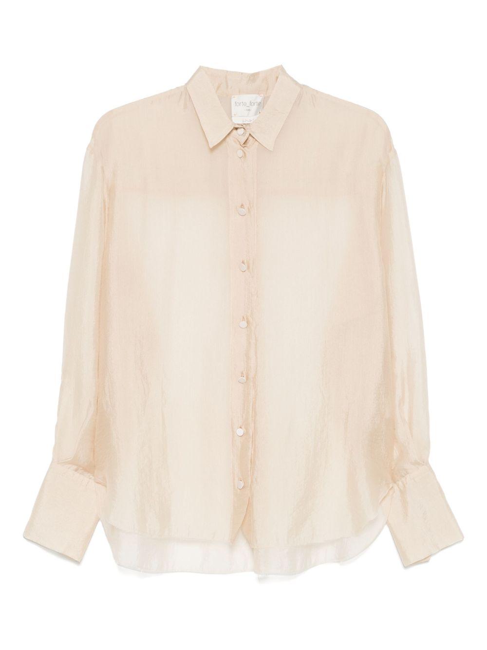 FORTE FORTE Camicia 'My Shirt' beige chiaro