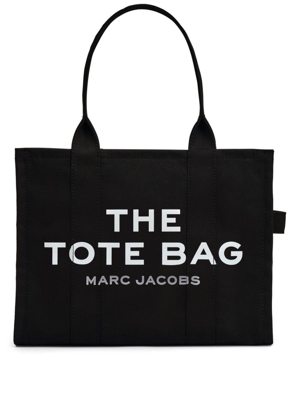 MARC JACOBS Borsa tote 'The Canvas Grande' in cotone nero