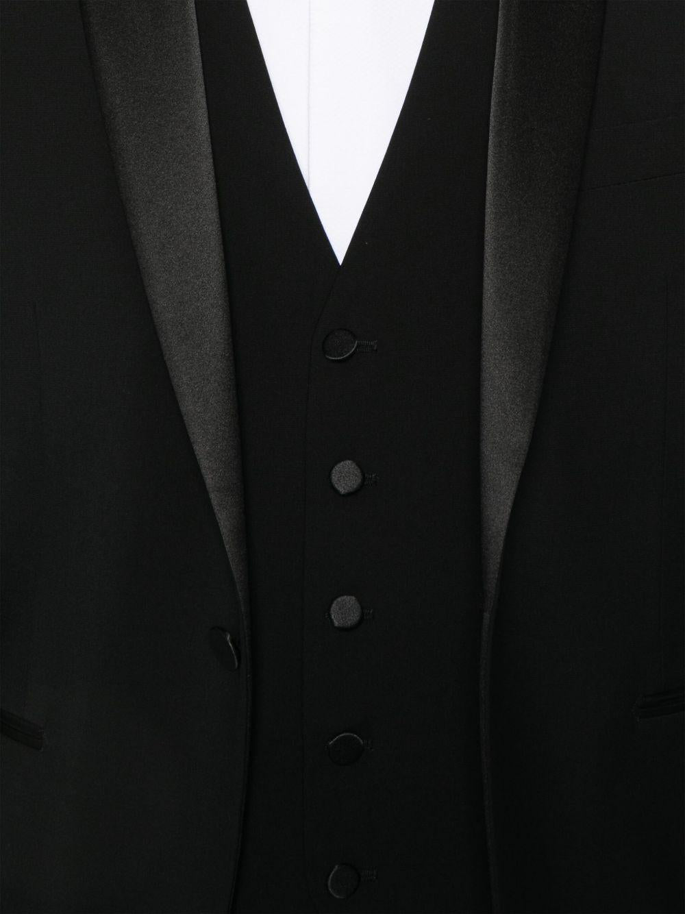 TAGLIATORE Completo nero con gilet blazer e pantalone