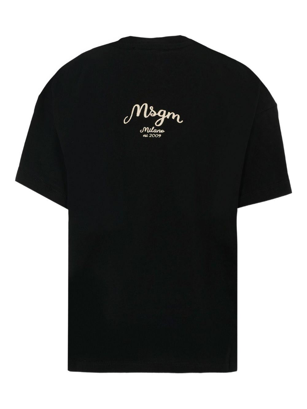 MSGM T-shirt in cotone con logo