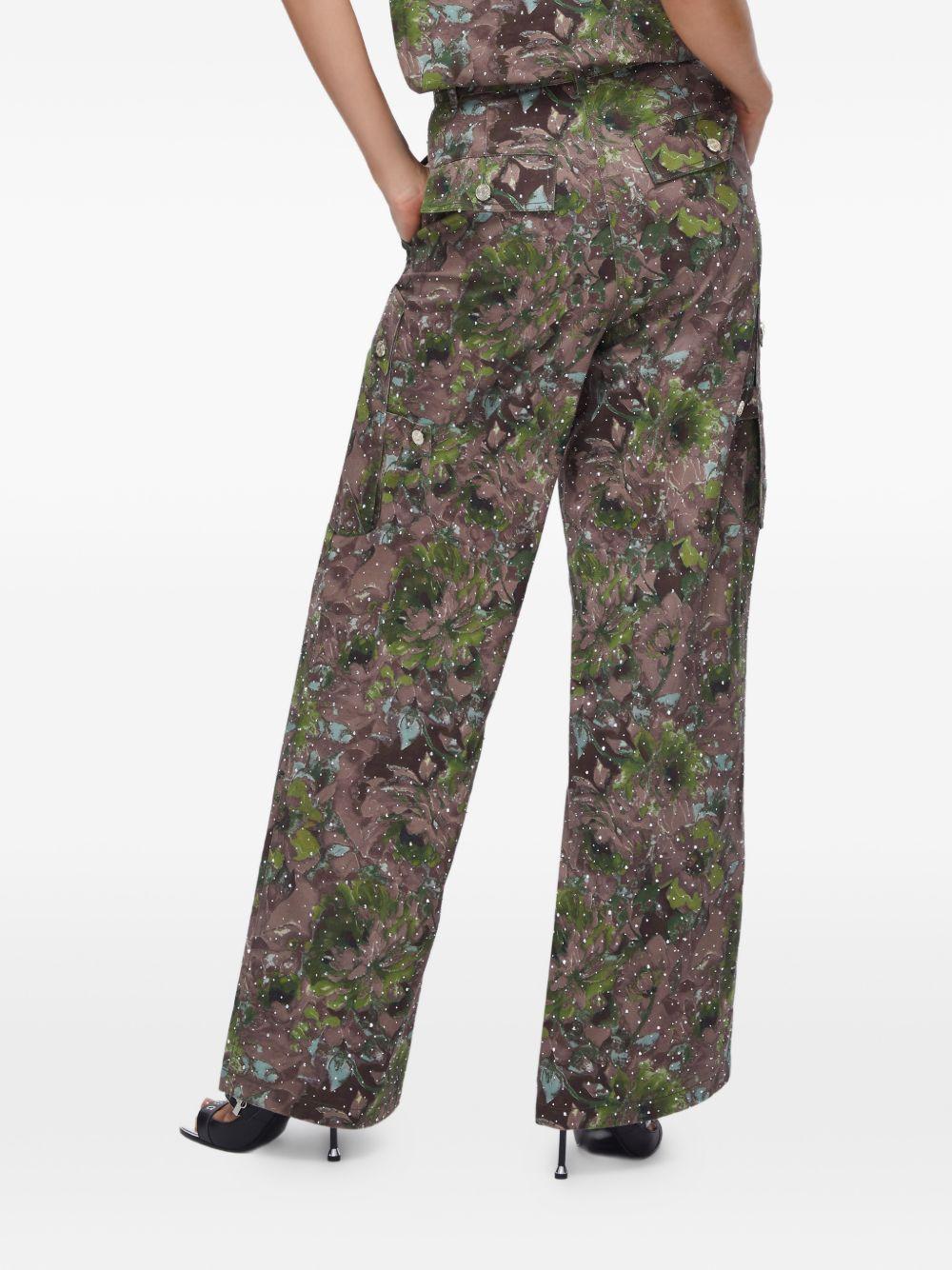 LIUJO Pantaloni con fantasia multicolore