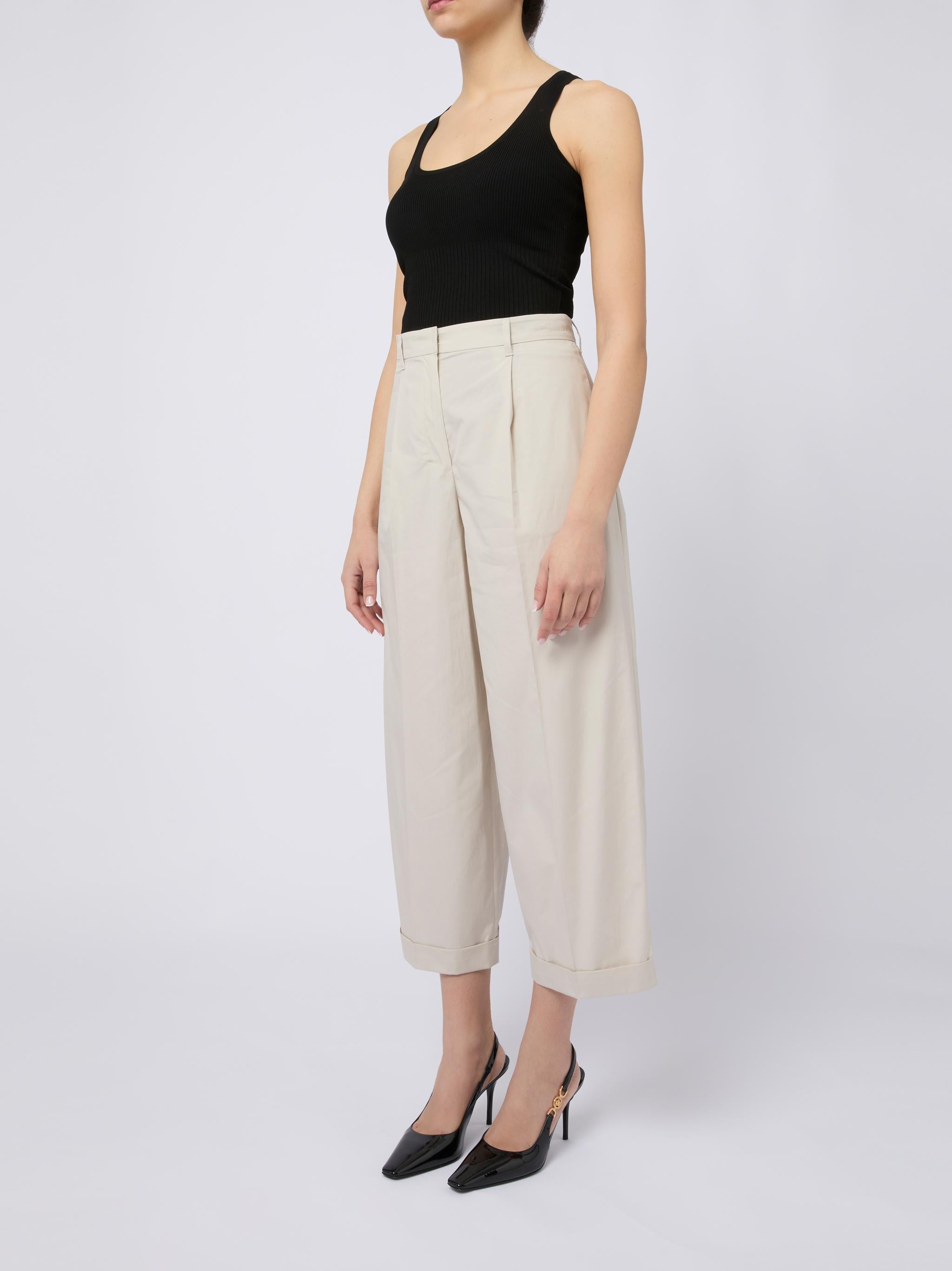 S MAX MARA Pantaloni casual Danza bianco sporco