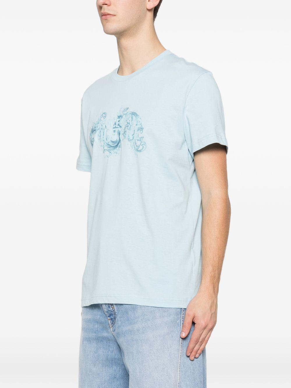 VERSACE JEANS COUTURE T-shirt in cotone azzurro