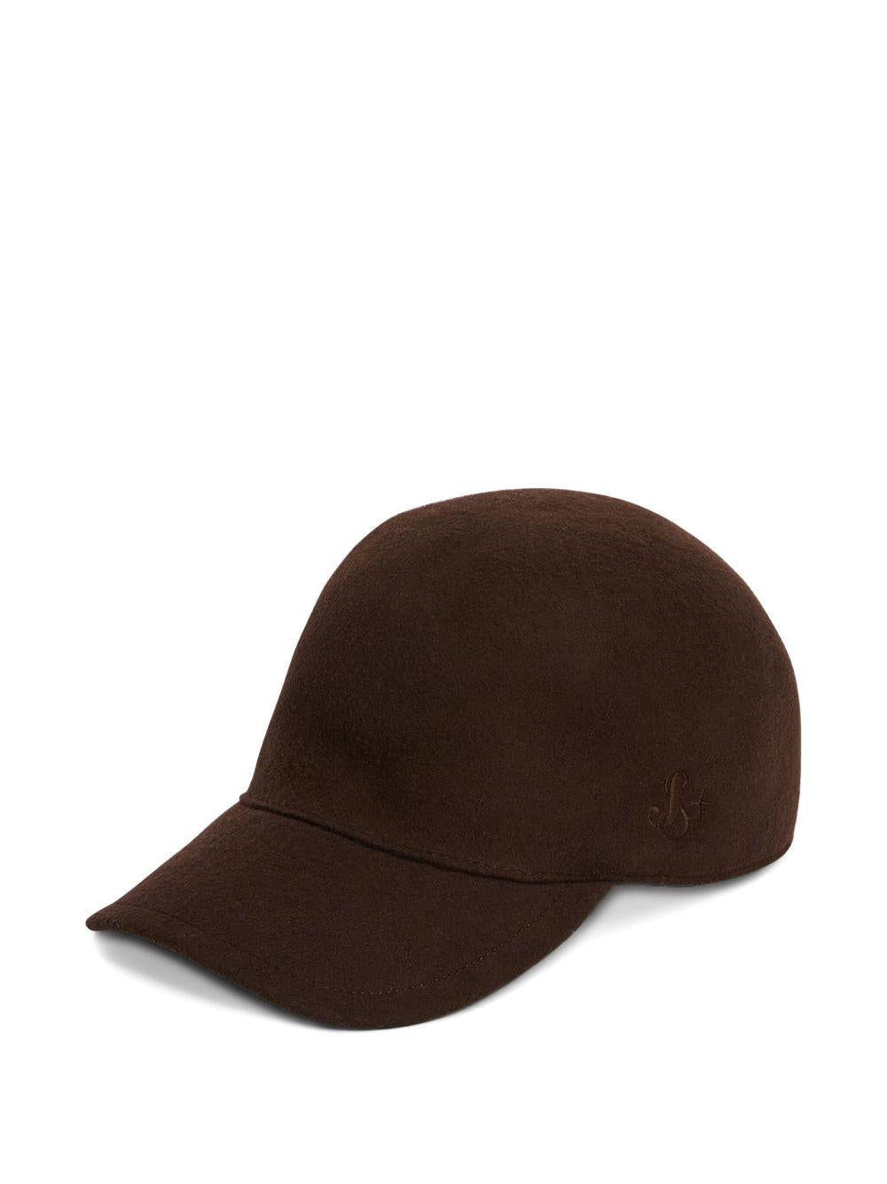 JIL SANDER Cappello da baseball in lana