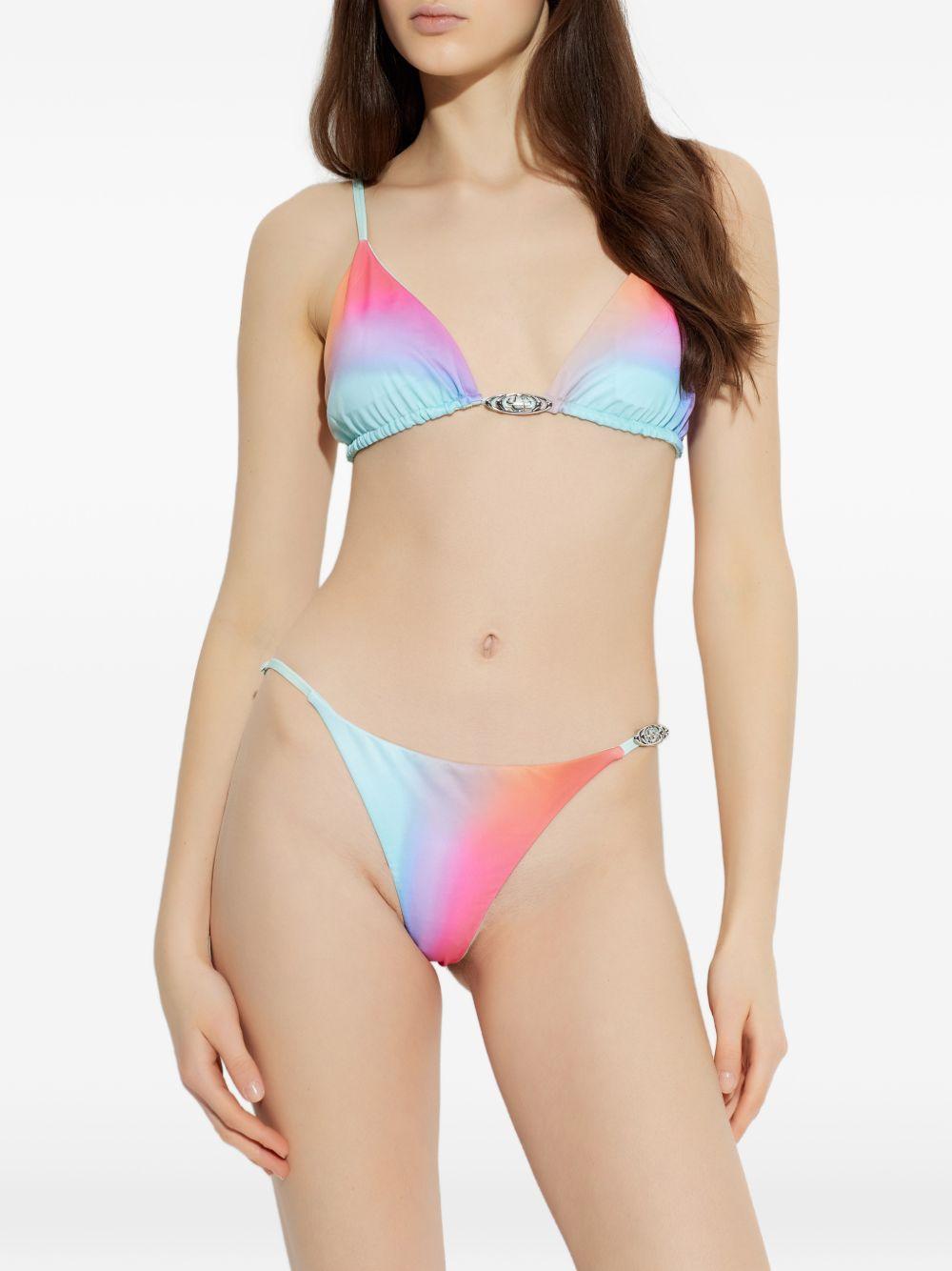 CASABLANCA Slip bikini con sfumature multicolore