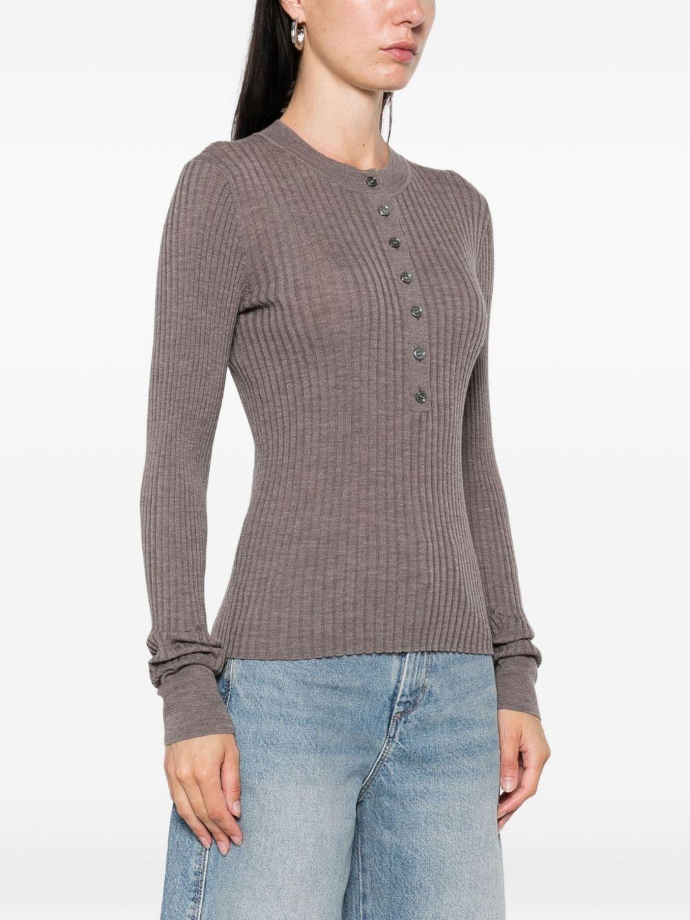 SOEUR Maglia 'Buffalo' a coste con bottoni