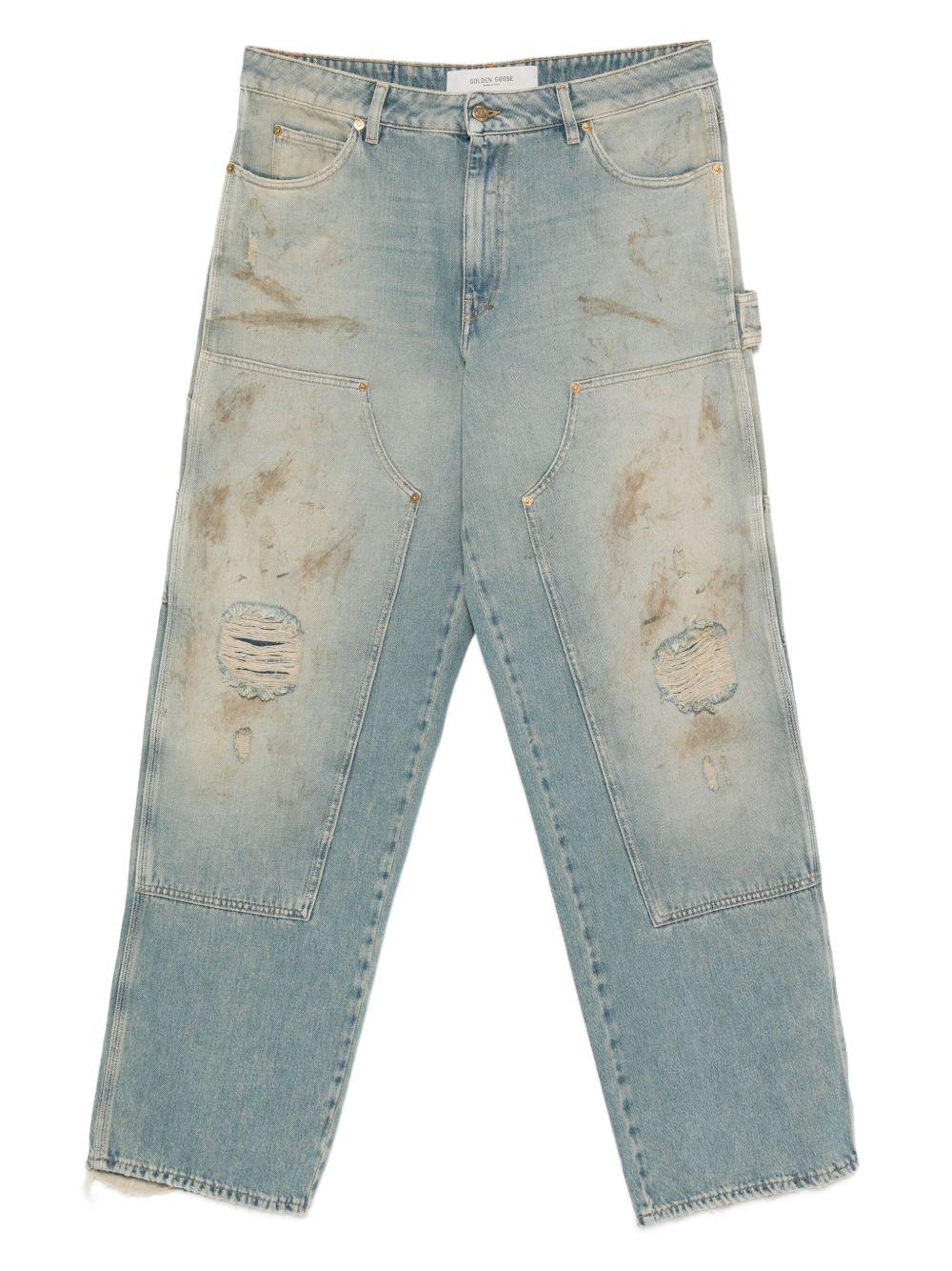 GOLDEN GOOSE Jeans con effetto vissuto