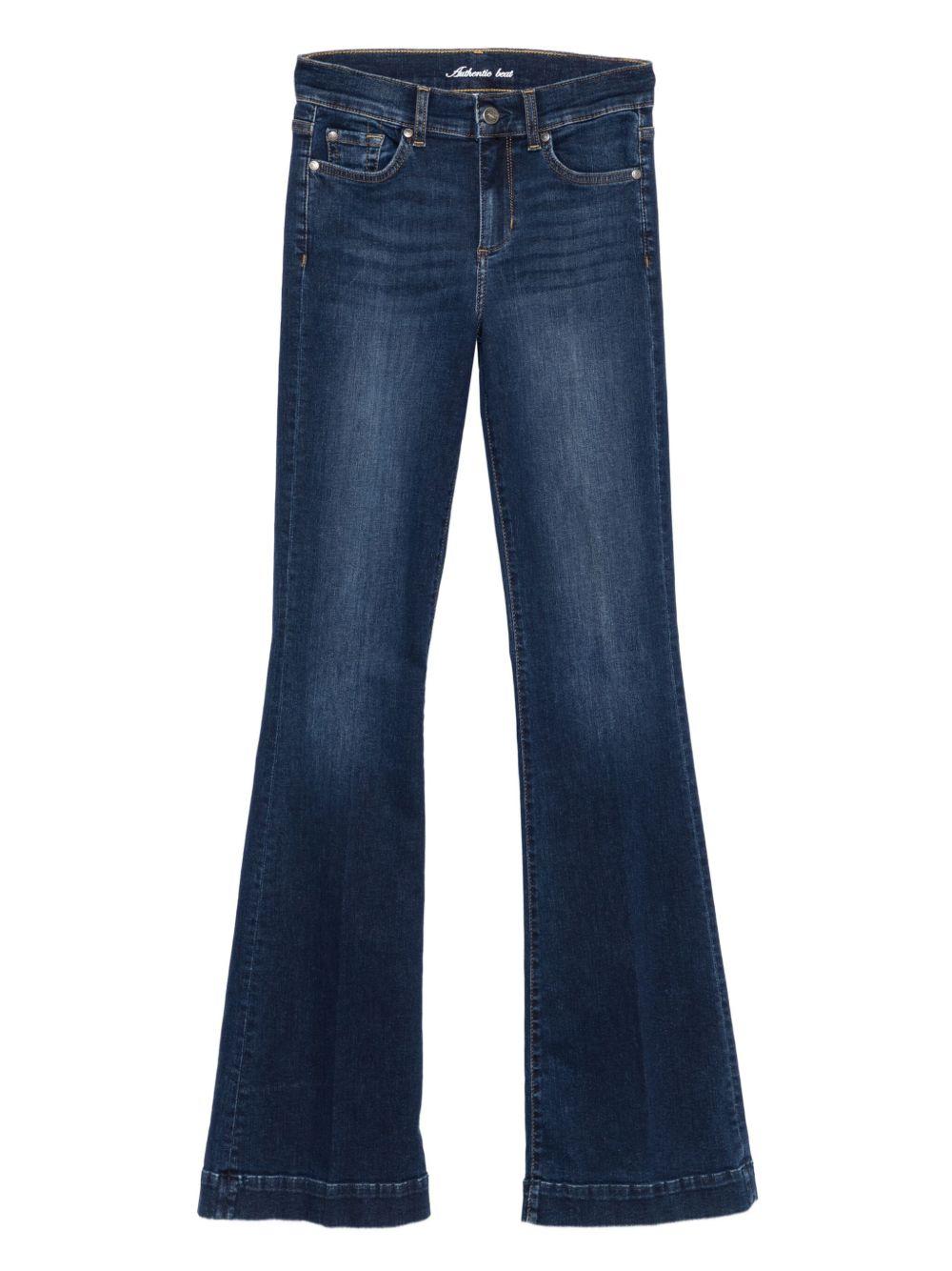 LIUJO Jeans blu scuro flare