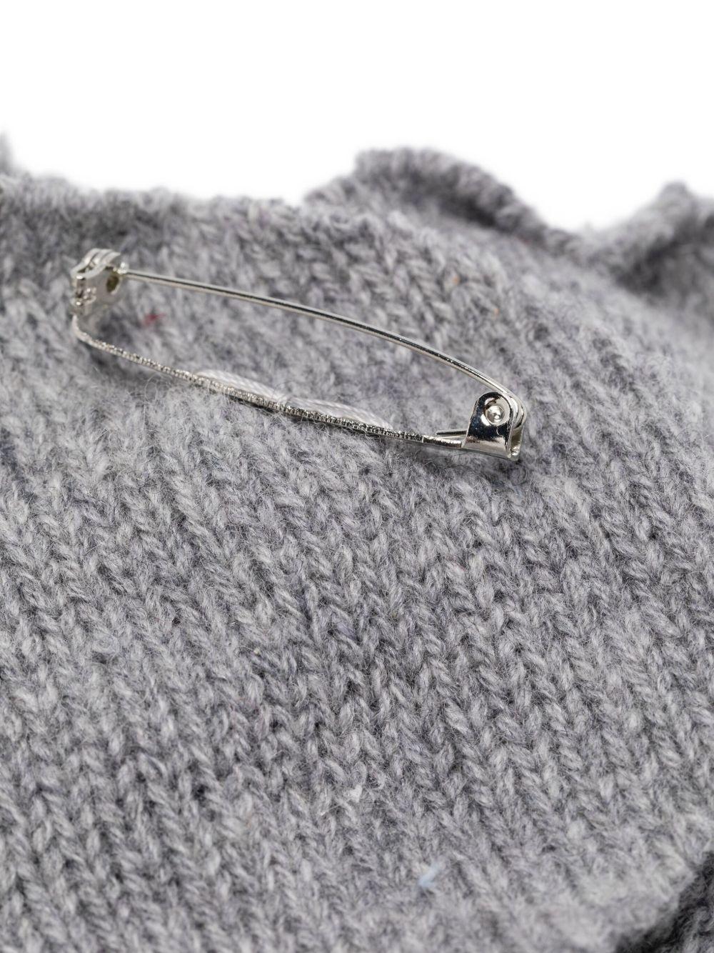 VANISE Spilla 'Rosa Grigio Medio'